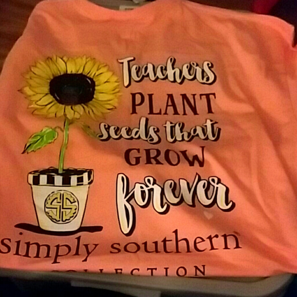 Simply southern teacher shirt 2xl